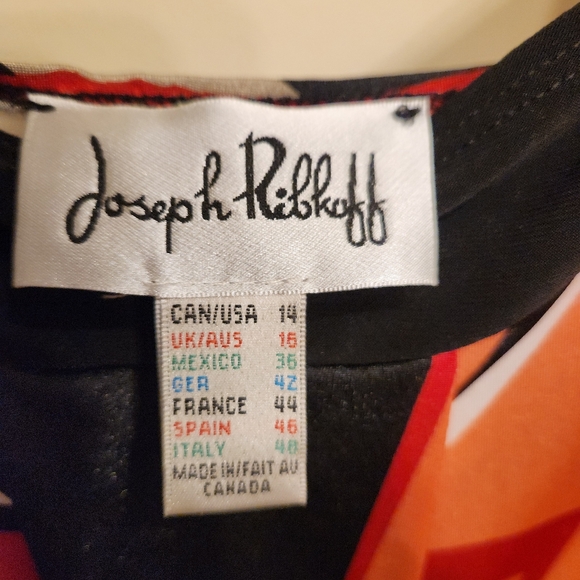 Joseph Ribkoff strappy top, silky,   sz 14 - Picture 3 of 4